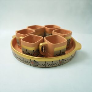 Terrapura Square Mug Tray Set of 6 Pieces