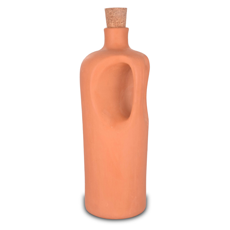 Round Cork Bottle with Handle