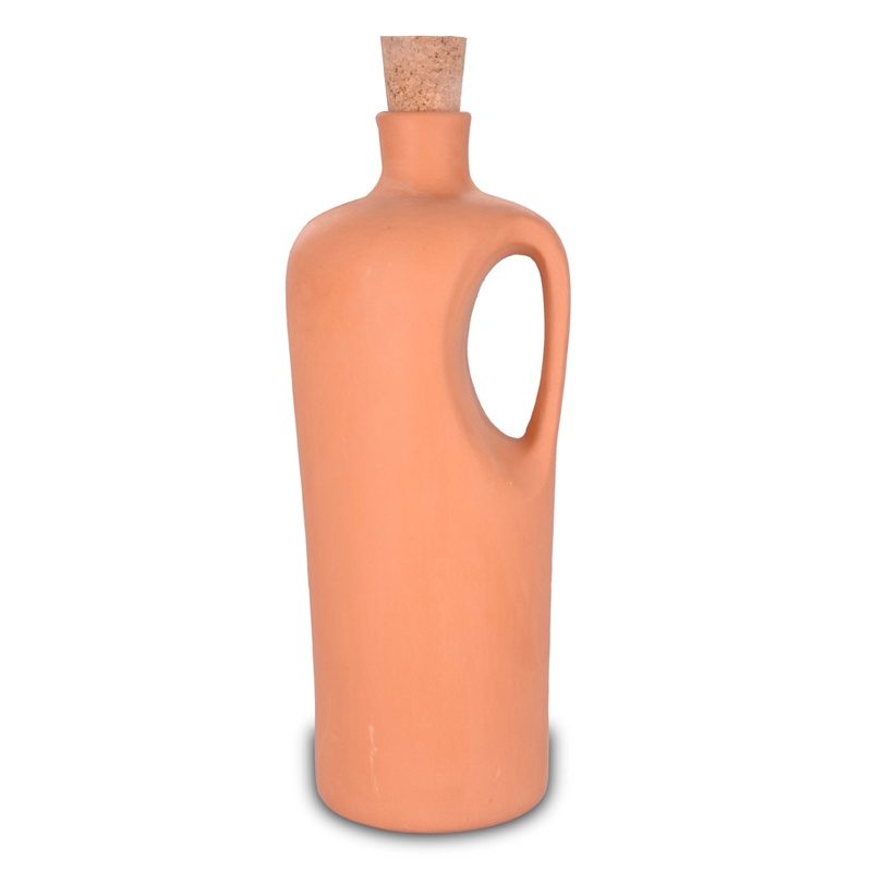 Round Cork Bottle with Handle