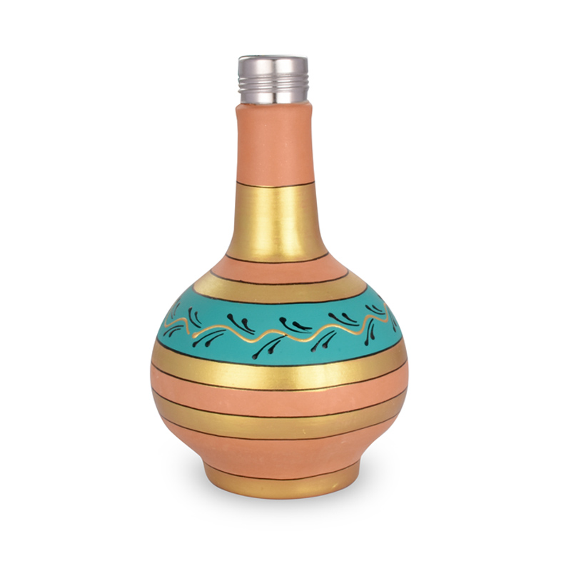 Terrapura Surahi Bottle 1100 ml Hand Painted